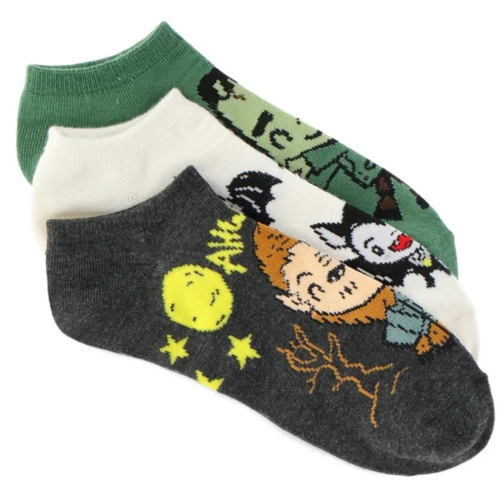 Halloween Women’s Monster No-Show Socks, 3-Pack